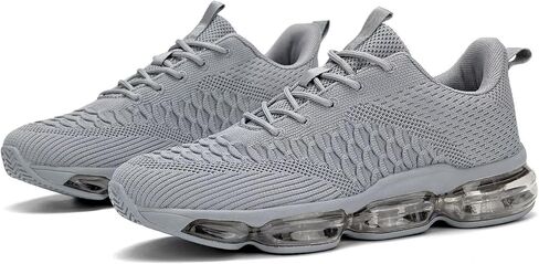 Mens Air Cushion Running Shoes Fashion Casual Walking Tennis Sneakers Non Slip Breathable Trail Sport Gym in Kuwait