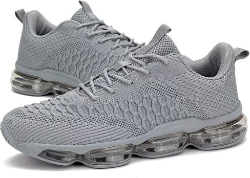 Mens Air Cushion Running Shoes Fashion Casual Walking Tennis Sneakers Non Slip Breathable Trail Sport Gym in Kuwait