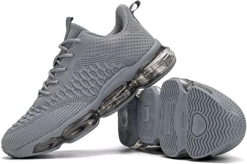 Mens Air Cushion Running Shoes Fashion Casual Walking Tennis Sneakers Non Slip Breathable Trail Sport Gym in Kuwait