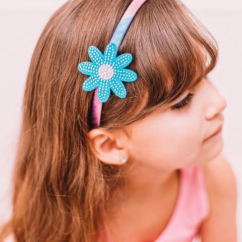 Frog SAC Charm CHARM For Girls - Kids Hair Bands مع مقاطع قابلة للتبديل ، إكسسوارات فرقة الرأس الرقيقة للأطفال (قوس قزح/نجم ، أطفال) in Kuwait