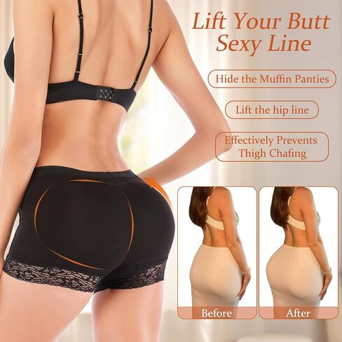 Women Butt Lifting Shapewear Hip Enhancer Lace Underwear Women Shapewear Shorts Seamless Underwear in Kuwait