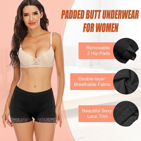Women Butt Lifting Shapewear Hip Enhancer Lace Underwear Women Shapewear Shorts Seamless Underwear in Kuwait
