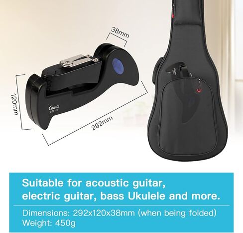 حامل جيتار خشبي من GUITTO - حامل أرضي للجيتار الكهربائي قابل للطي وقابل للطي للصوت والبانجو والقيثارة - GGS-13 in Kuwait