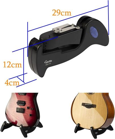 حامل جيتار خشبي من GUITTO - حامل أرضي للجيتار الكهربائي قابل للطي وقابل للطي للصوت والبانجو والقيثارة - GGS-13 in Kuwait
