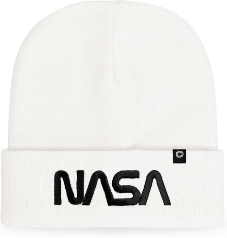 DALIX Embroidered NASA Worm Logo Beanie in Saudi Arabia