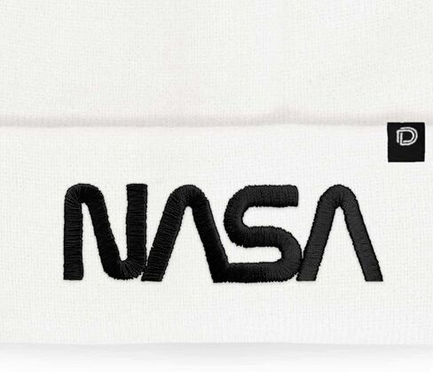 DALIX Embroidered NASA Worm Logo Beanie in Saudi Arabia