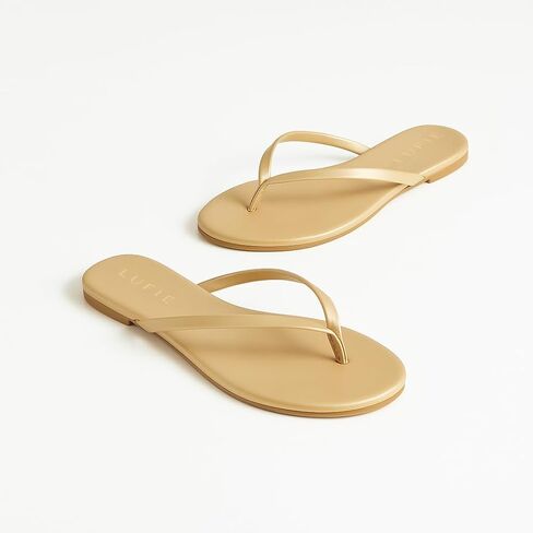 Lufie Flip Flops for Women - مجموعة ألوان نابضة بالحياة - صندل الصيف 2025 - صندل جلد نباتي - صندل شاطئ خفيف الوزن - هدايا للنساء in Kuwait