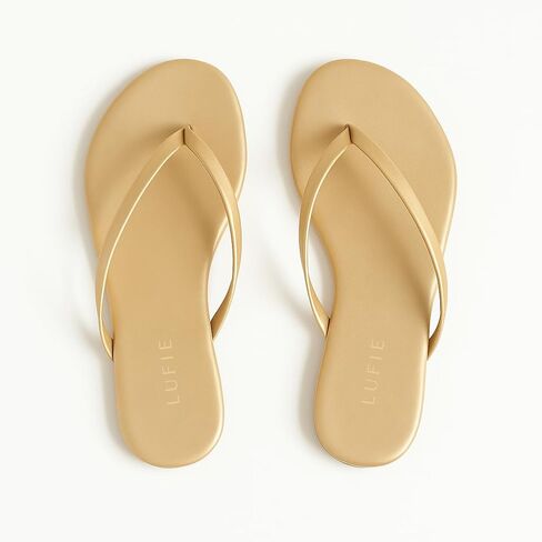 Lufie Flip Flops for Women - مجموعة ألوان نابضة بالحياة - صندل الصيف 2025 - صندل جلد نباتي - صندل شاطئ خفيف الوزن - هدايا للنساء in Kuwait