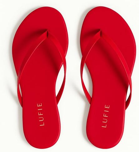 Lufie Flip Flops for Women - مجموعة ألوان نابضة بالحياة - صندل الصيف 2025 - صندل جلد نباتي - صندل شاطئ خفيف الوزن - هدايا للنساء in Kuwait