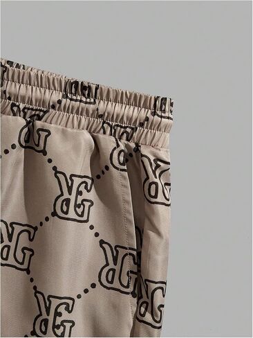 Men's 2 Piece Outfit Letter Graphic Short Sleeve T Shirts and Colorblock Track Shorts in Saudi Arabia