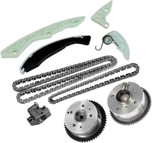 Engine Timing Chain Kit with Camshaft Adjuster 13520-RAH-A01 Fit for TSX ILX Accord Civic Crosstour CR-V 2.4L Replacement Parts with VVT Gear in Kuwait