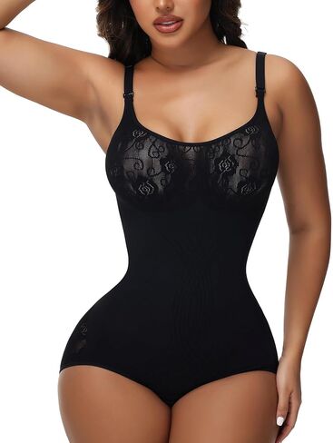 SHAPSHE Shapewear Bodysuits for Women Tummy Control Body Shaper Seamless Sculpting Snatched Low Back Waist Body Suit in Saudi Arabia