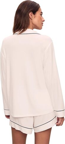Eberjey Women's Gisele Long Sleeve Top & Short PJ Set in Kuwait