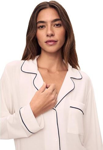 Eberjey Women's Gisele Long Sleeve Top & Short PJ Set in Kuwait