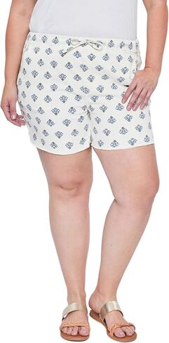 Royalty For Me Womens Women's Plus Size High Rise Elastic Waist Shorts in Saudi Arabia