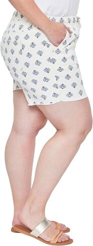 Royalty For Me Womens Women's Plus Size High Rise Elastic Waist Shorts in Saudi Arabia