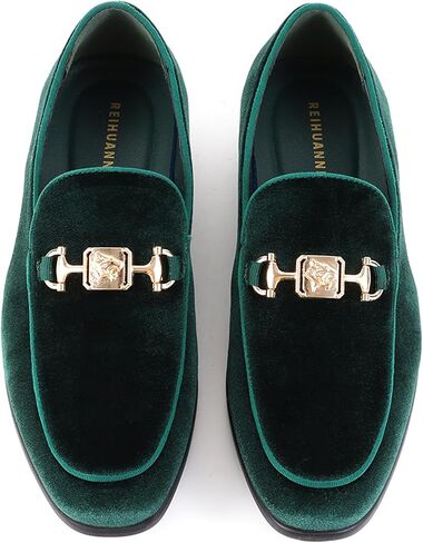 Men's Penny Slip-on Velvet Loafer Luxury Suede Tuxedo Dress Shoes Fancy Smoking Slipper Party Prom Wedding Shoes Comfortable Lightweight in Kuwait