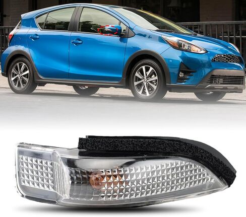 مرآة الرؤية الخلفية للسيارة ضوء مؤشر الانعطاف لسيارة Toyota Corolla/RAV4/Camry/Prius C/Avalon 2012 2013 2014 2015 2016 (جانب الركاب الأيمن) in Kuwait