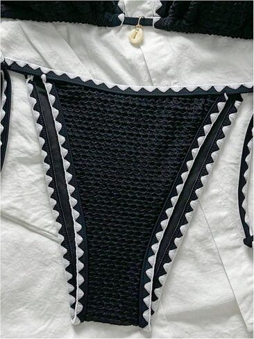 Soly Hux Women's Halter Side Side Bikini مجموعة عالية المثلث المثلث ملابس السباحة 2 قطعة بدلة السباحة in Kuwait