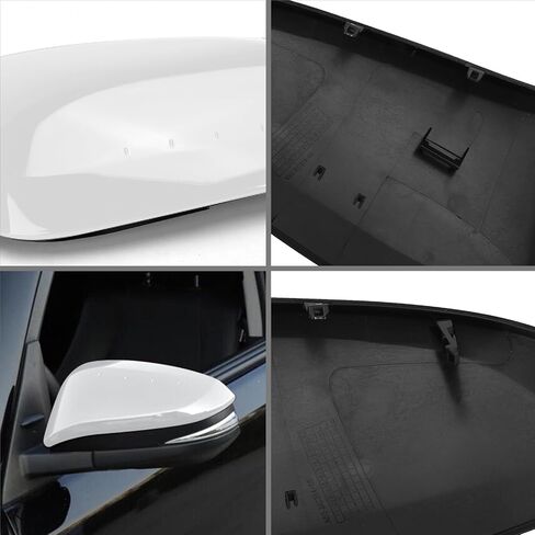 أغطية أغطية مرآة بديلة سوداء لامعة لتزيين 2014-2024 Toyota 4runner و2013-2018 Toyota Rav4، استبدال النمط مباشرة، وليس نمط الملصق in Kuwait