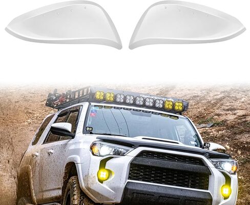 أغطية أغطية مرآة بديلة سوداء لامعة لتزيين 2014-2024 Toyota 4runner و2013-2018 Toyota Rav4، استبدال النمط مباشرة، وليس نمط الملصق in Kuwait