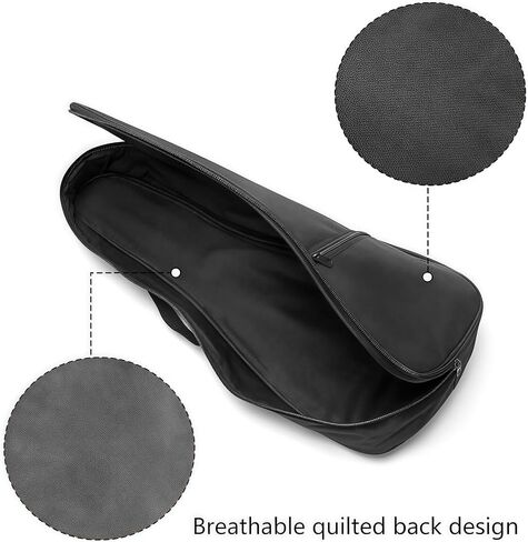 23 Inch Ukulele Case Backpack Straps Gig Bag Case Storage For Travel Performance Concert Show (Black) in Saudi Arabia
