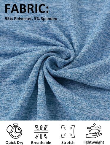 EXARUS Boys Short Sets Athletic 2 Piece Summer Outfits With Pockets Quick Dry Lightweight Heather Sports Sets Youth in Saudi Arabia