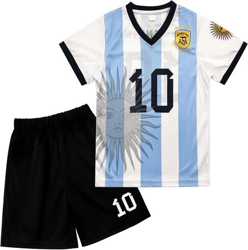 Country Children's Soccer Jerseys Kids Two - piece Set Football Uniform Shirt and Comfort Shorts for boys Girls in Saudi Arabia