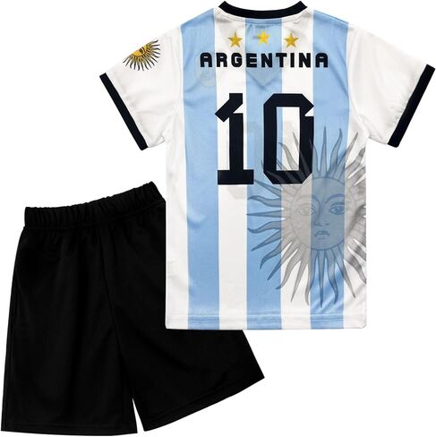 Country Children's Soccer Jerseys Kids Two - piece Set Football Uniform Shirt and Comfort Shorts for boys Girls in Saudi Arabia