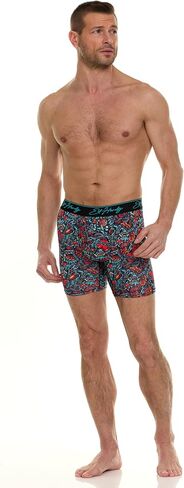 Ed Hardy Men's Boxer Boxer 4 Pack ، ملابس داخلية من النسيج الناعم ، إغلاق السحب ، الملاكمين المريحين القابلة للغسل في الآلة in Kuwait