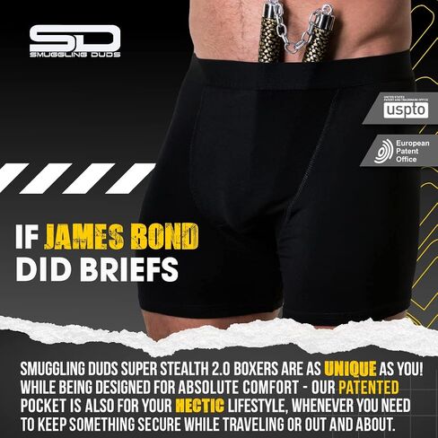Boxer Brief Shorts - Anti Theft, Pickpocket Proof, Travel Pocket Underwear in Saudi Arabia
