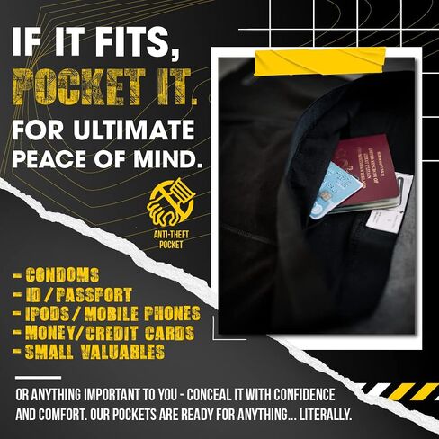 Boxer Brief Shorts - Anti Theft, Pickpocket Proof, Travel Pocket Underwear in Saudi Arabia