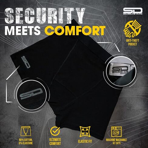 Boxer Brief Shorts - Anti Theft, Pickpocket Proof, Travel Pocket Underwear in Saudi Arabia