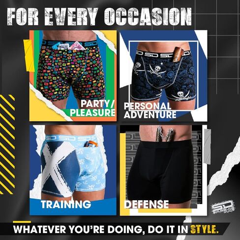 Boxer Brief Shorts - Anti Theft, Pickpocket Proof, Travel Pocket Underwear in Saudi Arabia