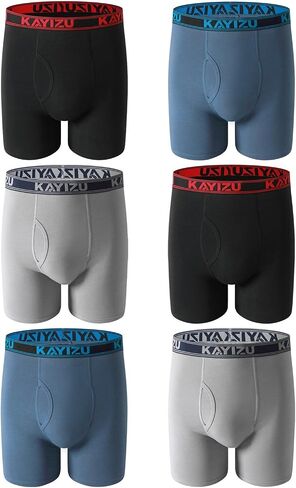 Brand Men's Underwear Ultimate Soft Cotton Boxer Brief (6-Pack) in Saudi Arabia