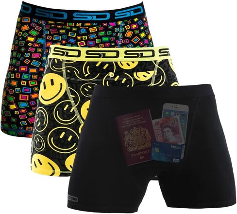 Boxer Brief Shorts - Anti Theft, Pickpocket Proof, Travel Pocket Underwear in Saudi Arabia