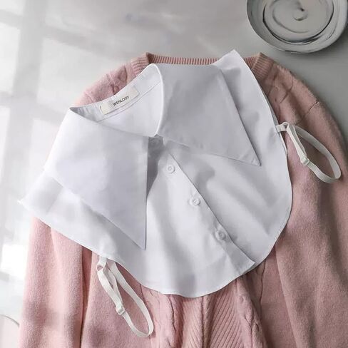 WENLOOY Fake Collar Detachable Blouse Dickey Collar Half Shirts Faux False Collar for Women & Girls Favors in Kuwait