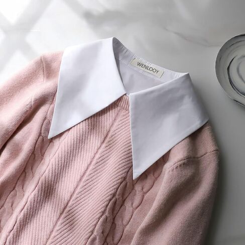 WENLOOY Fake Collar Detachable Blouse Dickey Collar Half Shirts Faux False Collar for Women & Girls Favors in Kuwait