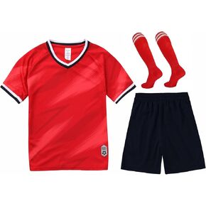 M2C Soccer Jerseys for Boys Girls Sports Shirt و Shorts مع الجوارب