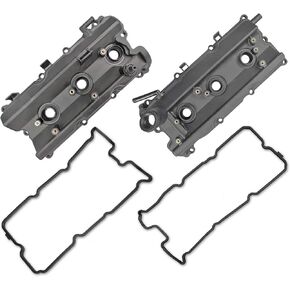 Valve Covers Left Driver LH & Right Passenger RH Side Compatible with 2003-2008 Infiniti G35 FX35 M35 Nissan 350Z For VQ35DE 3.5L V6 Engine No Bolts Included 264-972 264-971 13264AM610 13264AM600