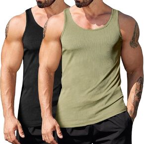 Muscle Killer Men's Workout Tank Tops Gym Muscle Tee Sleeveless Fitness Quick Dry Bodybuilding Ribbed Knit T Shirt