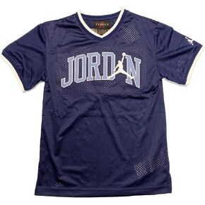 Jordan Jersey Blue Jumpman كرة السلة Shooter Shouth Jerseys V-Neck T-Shirt (AS1 ، Alpha ، L ، العادية)