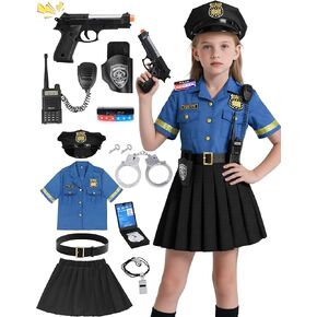 زي شرطة Doxrmuru للفتيات 11pcs COP COP
