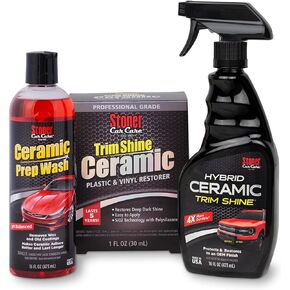 Stoner Car Care 99610 Trim Shine Pro Cermic Kit Prep وإزالة الطلاءات الموجودة ، حماية واستعادة الأسطح