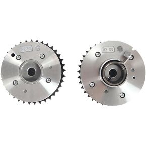 243502B700 2PCS Intake & Exhaust Engine Timing CVVT Camshaft Gear Fit for 2015-2020 Hyundai Elantra Sonata Tucson Veloster 2016-2024 Kia Forte Optima Soul Seltos 1.6L Replace OE 243702B700