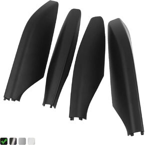 رف سقف الساق الساق نهاية الساق قذيفة 4pcs (أسود غير لامع) لكزس GX470 Toyota Land Cruiser Prado FJ120 2003-2009 يحل محل 63493-60060-C1 63494-60050-C1