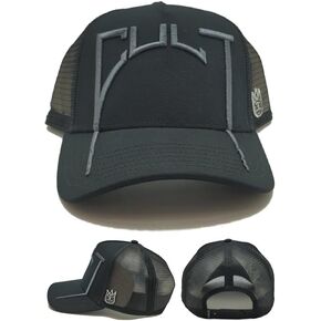 Cult of Individuality New Arch Logo Trucker Black Gray Era Snapback Hat