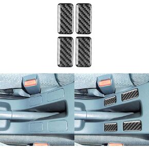 Real Premium 3K Carbon Fiber Center air Vent Frame Conditioning A/C Trim Radio Sticker Dashboard Decal Kit Compatible with Honda Civic 1999 2000 2DOOR Car Interior Accessories Decoration