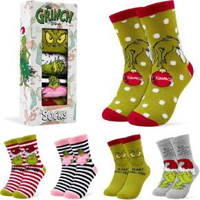 Grinch Ladies Calf Socks Pack of 5