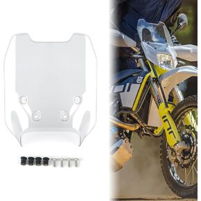 Motorcycle Windshields for Husavarna 701 Enduro/ Supermoto 2016-2024 Wind Deflector Fits for Husqvarna FE350S/501S 2017-2024, TE150i 2020-2024, 250i/ 300i 2018-2024 Wind Shield Windscreen
